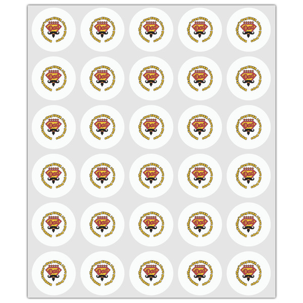 Hipster Dad Drink Topper - XSmall - Set of 30