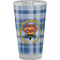 Hipster Dad Pint Glass - Full Color - Front View