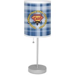 Hipster Dad Lamp with Drum Shade (Personalized)