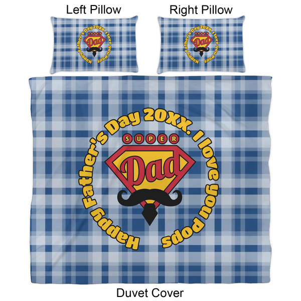 Hipster Dad Duvet Cover Set - King - Approval