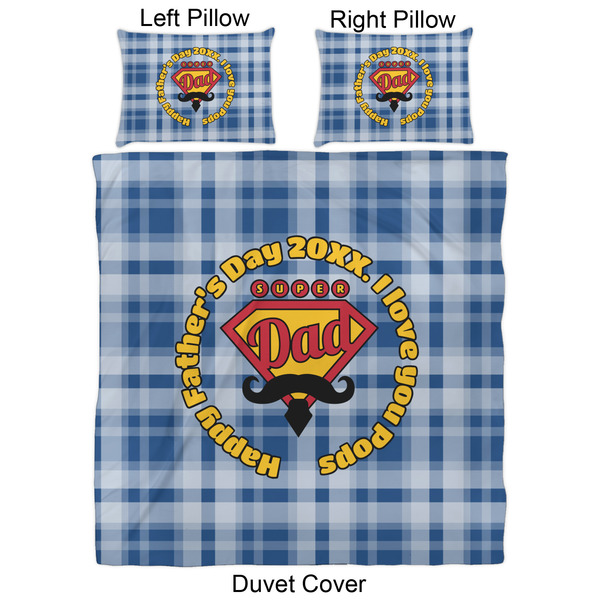 Hipster Dad Duvet Cover Set - Queen - Approval