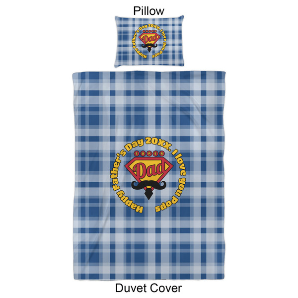 Hipster Dad Duvet Cover Set - Twin XL - Approval