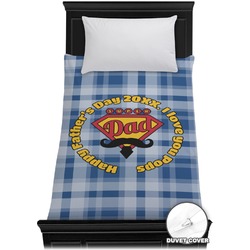 Hipster Dad Duvet Cover - Twin (Personalized)