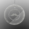 Hipster Dad Engraved Glass Ornament - Round (Front)