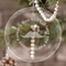 Hipster Dad Engraved Glass Ornaments - Round-Main Parent