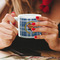 Hipster Dad Espresso Cup - 6oz (Double Shot) LIFESTYLE (Woman hands cropped)