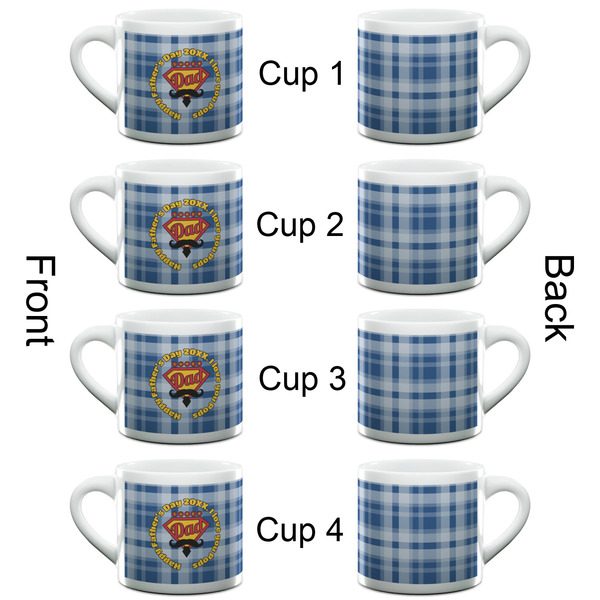 Hipster Dad Espresso Cup - 6oz (Double Shot Set of 4) APPROVAL