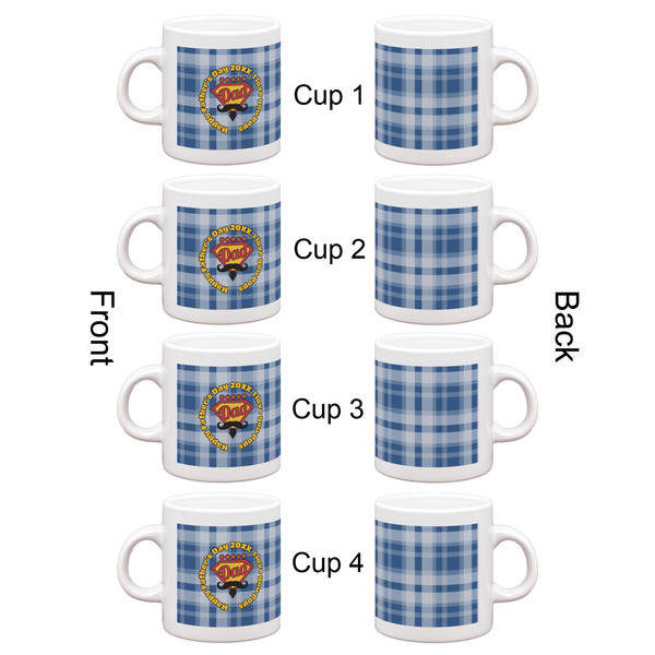 Hipster Dad Espresso Cup Set of 4 - Apvl
