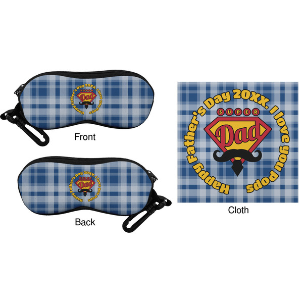 Hipster Dad Eyeglass Case & Cloth (Approval)
