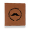 Hipster Dad Leather Binder - 1" - Rawhide - Front View