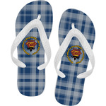 Hipster Dad Flip Flops - XSmall (Personalized)