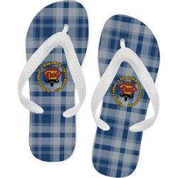Hipster Dad Flip Flops - XSmall (Personalized)
