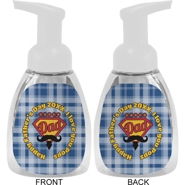 Hipster Dad Foam Soap Bottle Approval - White