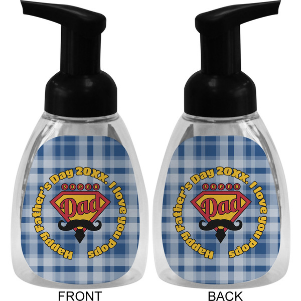 Hipster Dad Foam Soap Bottle (Front & Back)