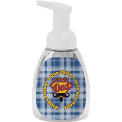 Hipster Dad Foam Soap Bottle - White (Personalized)