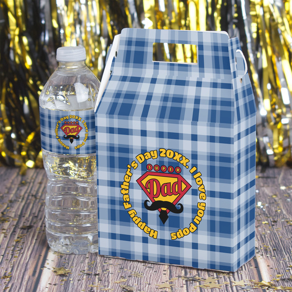 Hipster Dad Gable Favor Box - In Context