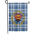 Hipster Dad Small Garden Flag - Single Sided w/ Name or Text