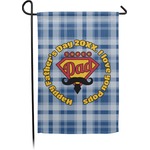Hipster Dad Small Garden Flag - Double Sided w/ Name or Text