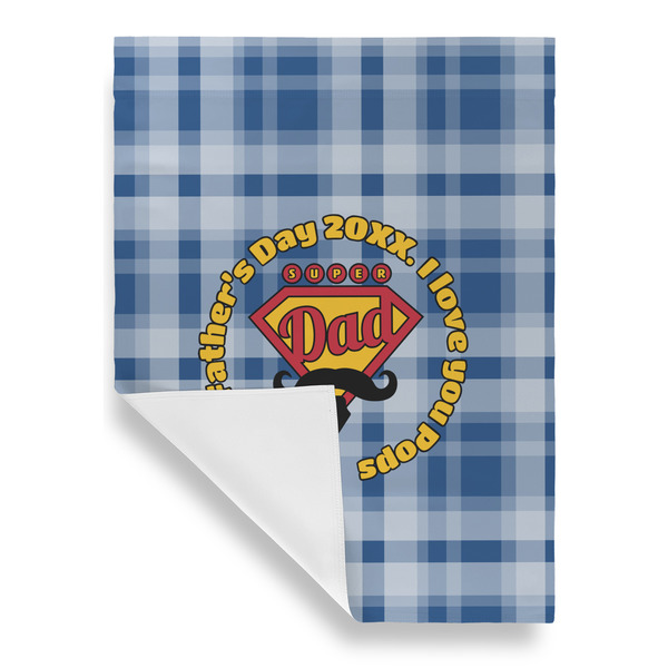 Hipster Dad Garden Flags - Large - Single Sided - FRONT FOLDED