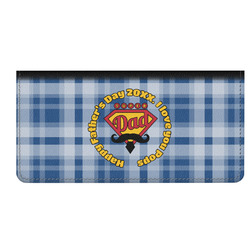 Hipster Dad Genuine Leather Checkbook Cover (Personalized)
