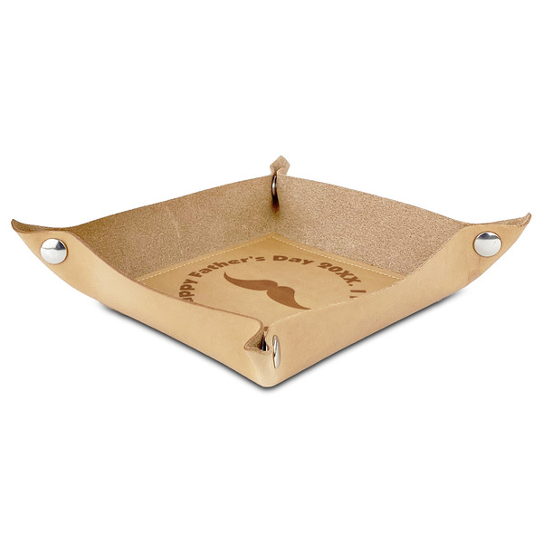 Hipster Dad Genuine Leather Valet Trays - ANGLE (folded)
