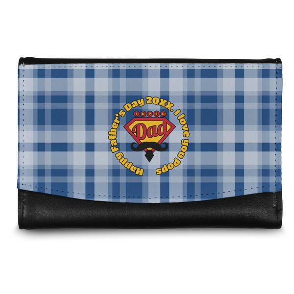 Custom Hipster Dad Genuine Leather Women's Wallet - Small (Personalized)