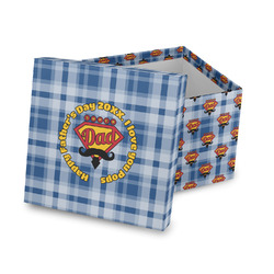 Hipster Dad Gift Box with Lid - Canvas Wrapped (Personalized)