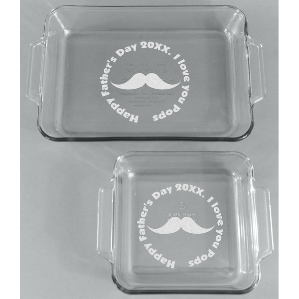 Hipster Dad Glass Baking Dish Set - FRONT