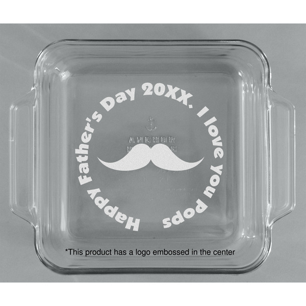 Hipster Dad Glass Cake Dish - APPROVAL (8x8)