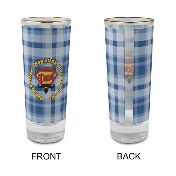 Hipster Dad Glass Shot Glass - 2 oz - Single - APPROVAL