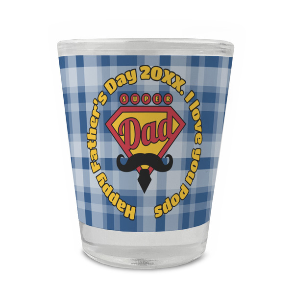 Hipster Dad Glass Shot Glass - Standard - FRONT