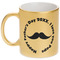 Hipster Dad Metallic Gold Mug (Personalized)