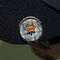 Hipster Dad Golf Ball Marker Hat Clip - Gold - On Hat