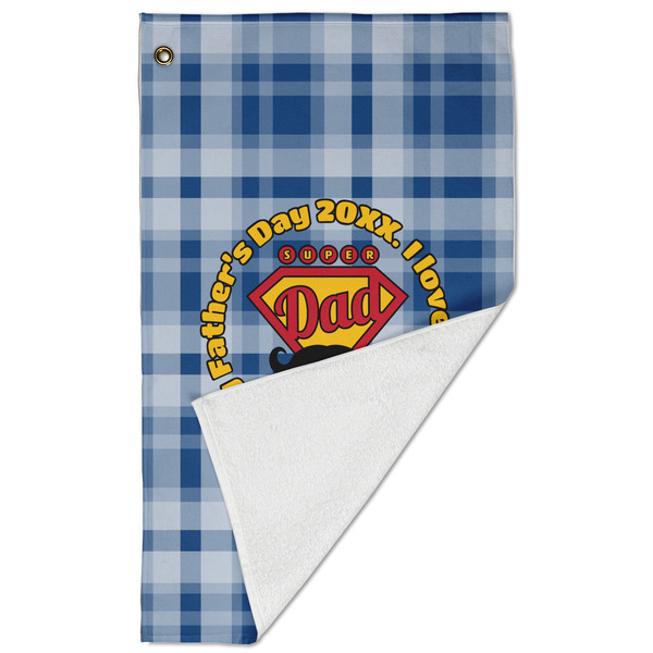Hipster Dad Golf Towel - Folded (Large)