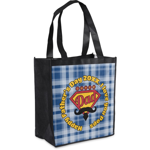 Custom Hipster Dad Grocery Bag (Personalized)