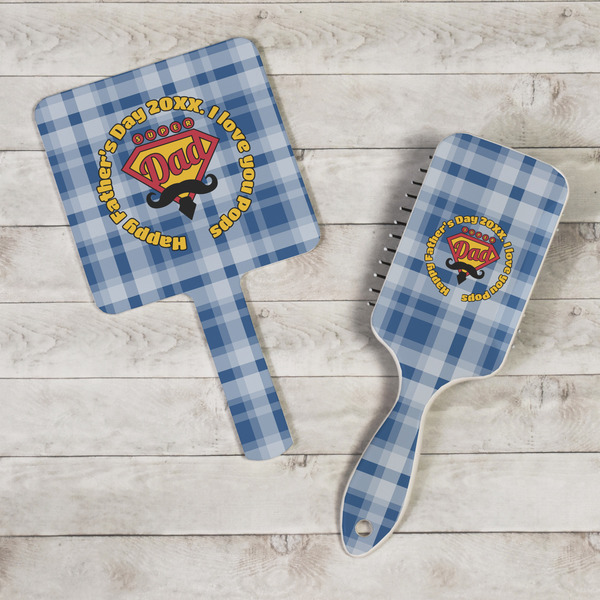 Hipster Dad Hand Mirrors - In Context