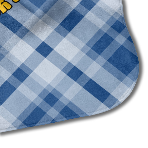 Hipster Dad Hooded Baby Towel- Detail Corner