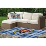 Hipster Dad Indoor / Outdoor Rug - Custom Size w/ Name or Text