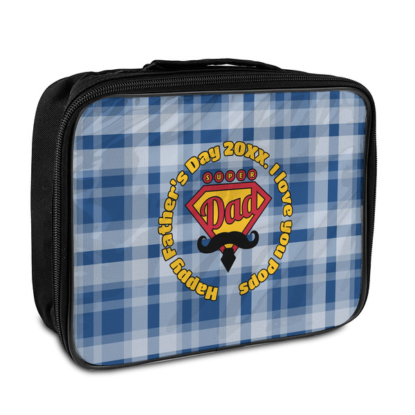 Custom Hipster Dad Insulated Lunch Bag (Personalized)