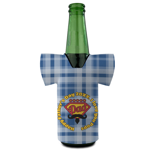 Hipster Dad Jersey Bottle Cooler - FRONT (on bottle)