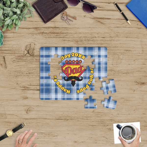 Hipster Dad Jigsaw Puzzle 30 Piece - In Context