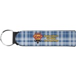 Hipster Dad Neoprene Keychain Fob (Personalized)