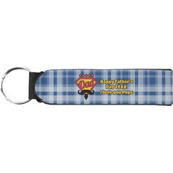 Hipster Dad Neoprene Keychain Fob (Personalized)
