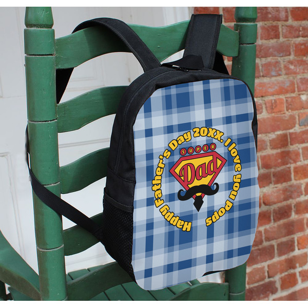 Hipster Dad Kids Backpack - In Context