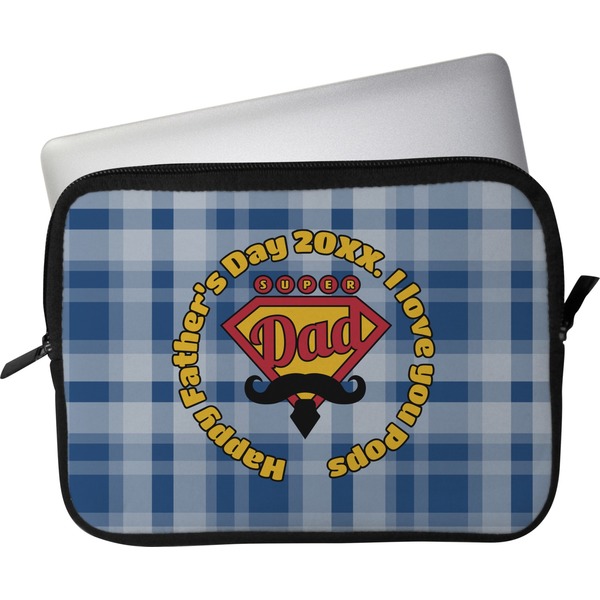 Custom Hipster Dad Laptop Sleeve / Case - 15" (Personalized)