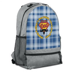 Hipster Dad Backpack - Grey (Personalized)