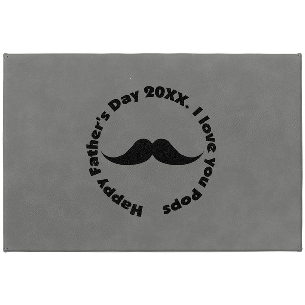 Hipster Dad Large Engraved Gift Box with Leather Lid - Approval