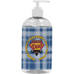 Hipster Dad Plastic Soap / Lotion Dispenser (16 oz - Large - White) (Personalized)
