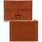 Hipster Dad Leather Business Card Holder Front Back Single Sided - Apvl