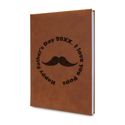 Hipster Dad Leather Sketchbook - Small - Double Sided (Personalized)